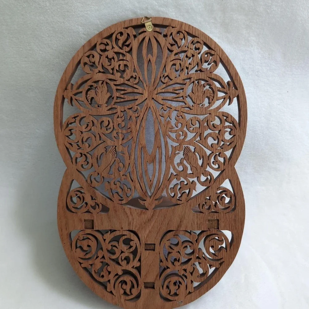 Vintage Handmade Fretwork Wood Wall Shelf Scrollwork Victorian Ornate Laser Cut